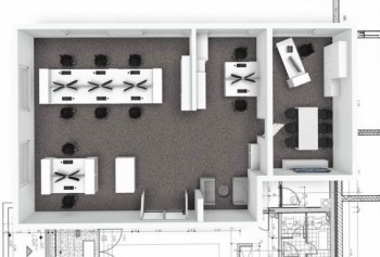 Maßstabsgetreuer Grundriss- bzw. Strukturplan